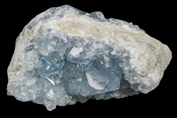 Sky Blue Celestine (Celestite) Crystal Cluster - Madagascar #173135